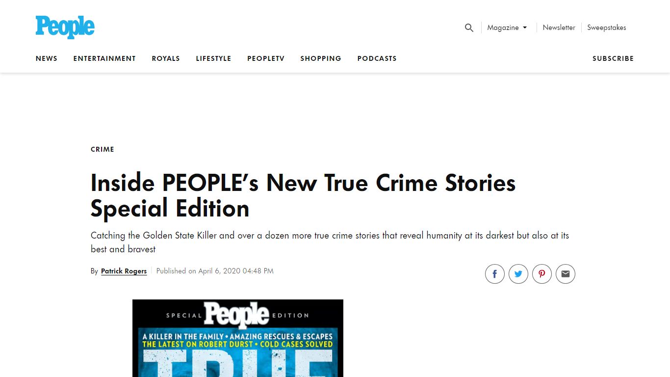 Inside PEOPLE's New True Crime Stories Special Edition